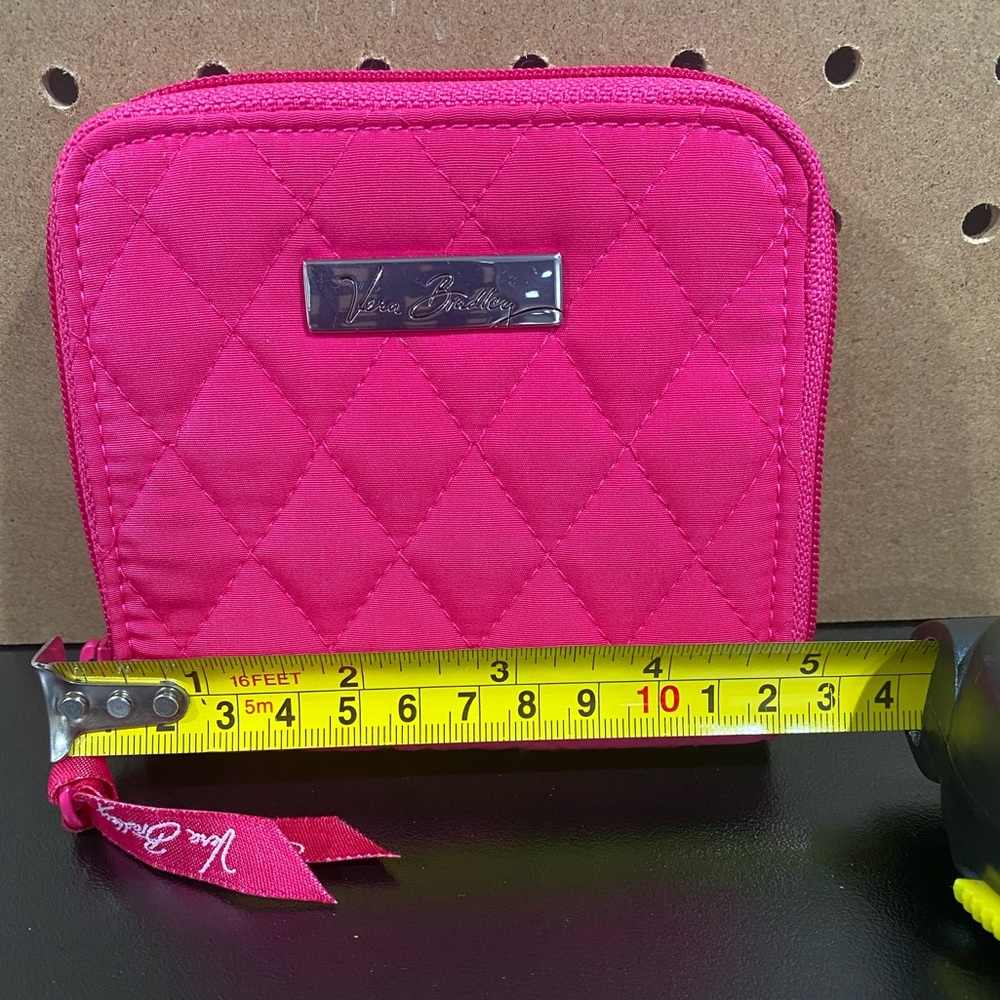 Vera Bradley Petite Zip Wallet Fuchsia 18228-478 - Picture 9 of 10